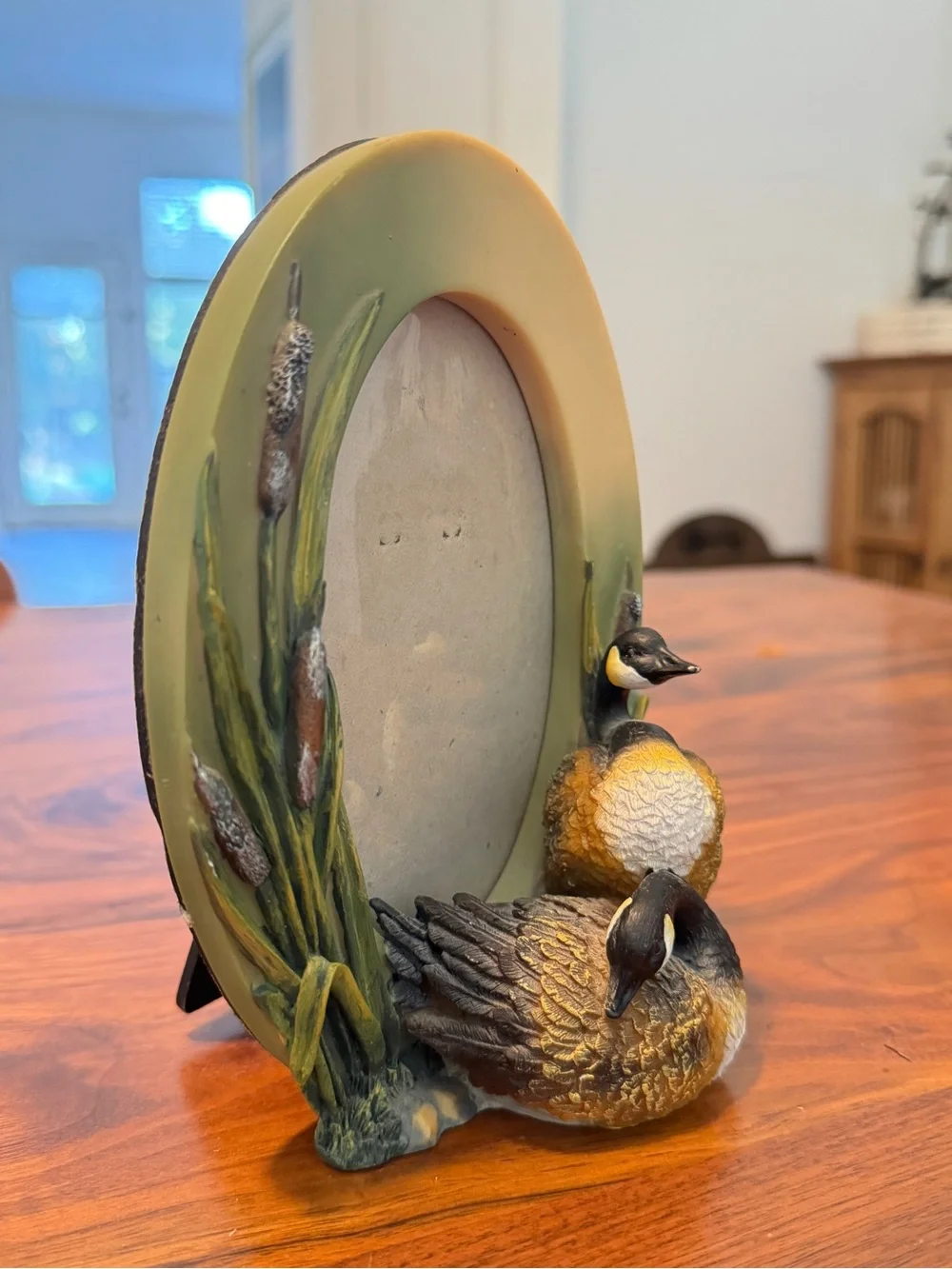 Vintage Canadian Geese Resin Free Stand Picture Frames